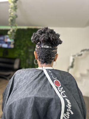 Loc updo
