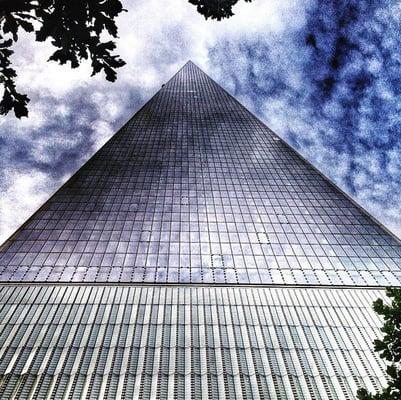 Tip - "You have to get really close to the tower and it gives the impression that the tower is touching the sky" #freedomtower