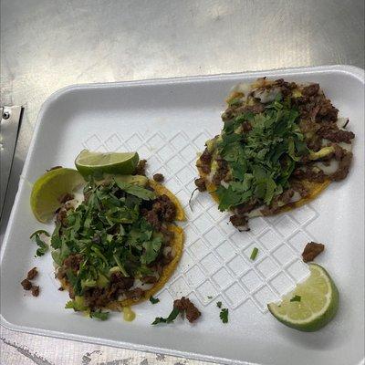 Great tacos great portions and amazing green sauce. Best taco stand hands down