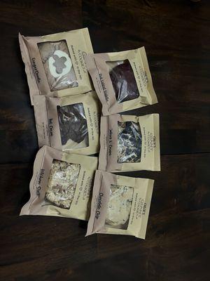 The cookies I ordered in their tightly sealed wrap.