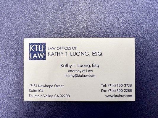 Law Offices of Kathy T Luong