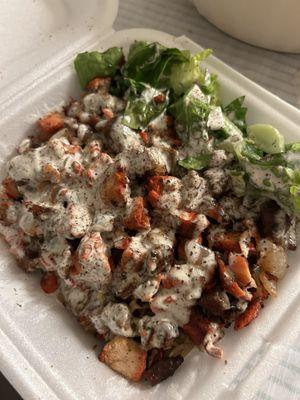 Mixed platter over rice (lamb/chicken)