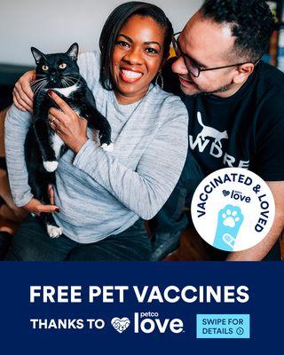 Sign your pets up for PARVO/DISTEMPER shots on our Facebook Page for January 28 2023!