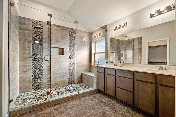 Our dream bathroom in our dream home that Lee helped us secure! Thanks Lee at Waterstone Mortgage!