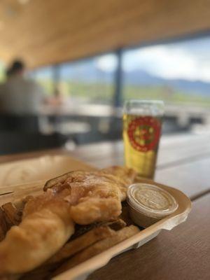 Bring your Fish and chips to Westfax brewing