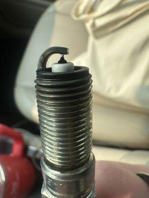 Spark plug not gapped