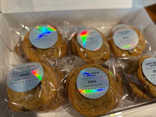 OMG dark chocolate chip cookies