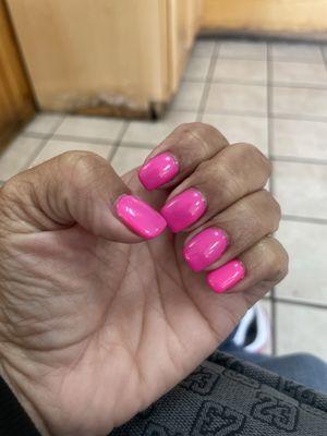 Gel nails. Love the color