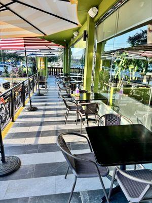 Outdoor seating area