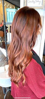 Cady did an amazing job turning my brown hair red :)