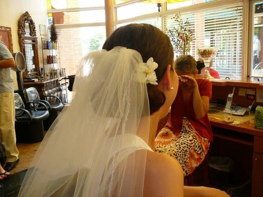 Wedding updo by Kat.