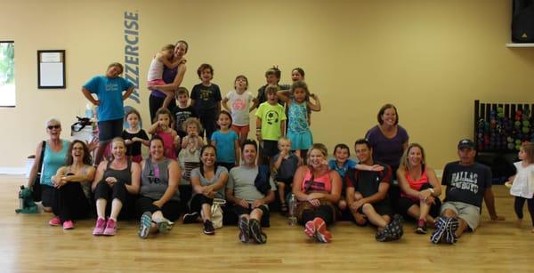 Family jazzercise class