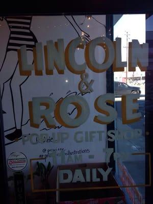 Lincoln & Rose Pop-Up Gift Shop
