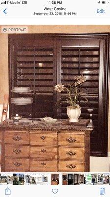 Shutters interior design service