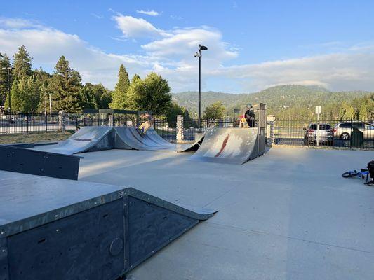 View facing the lake and mountains