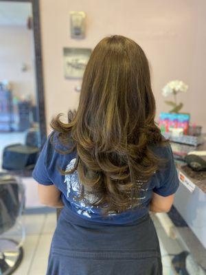 Love my haircut and blowout