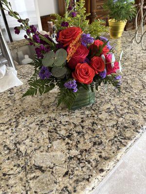 The flowers were pretty make your deliveries on time call if theres no answer simple