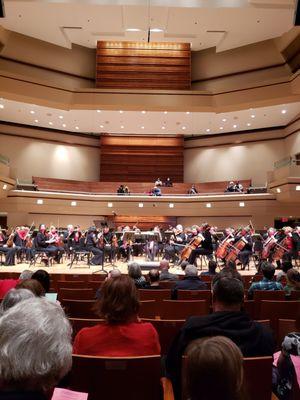 Concert hall and musicians