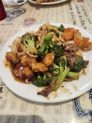 From the Asian House lunch buffet.