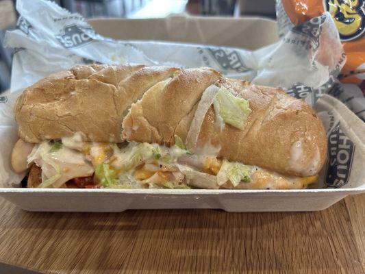 Turkey bacon on white