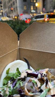 Shrimp tempura bao. $5.25