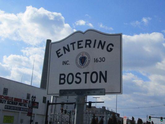 Entering Boston from Everett.
