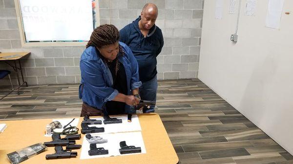 Learning how to clear and safe handguns