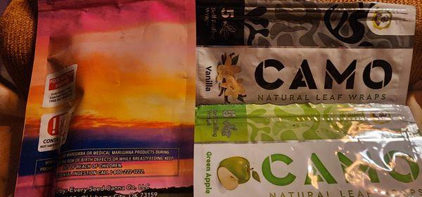 Great smoke GOM new Camo blunt sticks... they are the best yet!!