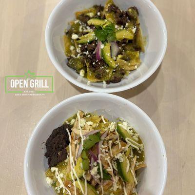 Chilaquiles Verdes de Pollo o fajita