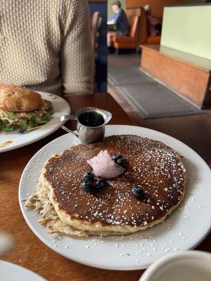 Single Blueberry pancake
