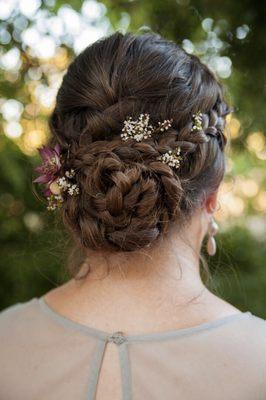 My braided updo by Lynae for my wedding day