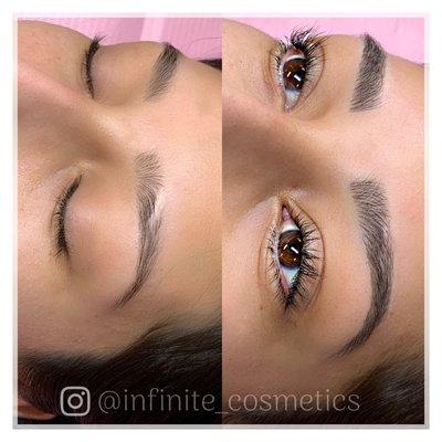 Microblading and scar cover up! Microblading can enhance your natural beauty even if you already have fuller brows!