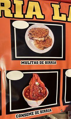 Mulitas de birria.
