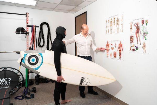 Dr. Edward Shut explained what sports injury occurred.