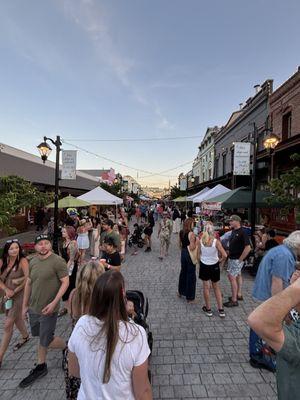 Arriving at the market
