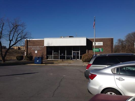 From the parking lot.