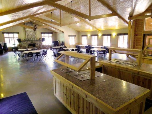 Meals and even meetings can take place in the Dining Hall.