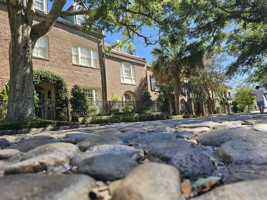 Cobblestone road to the waterfront park (South Adgers Wharf)