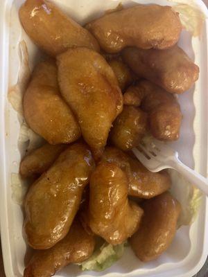 86. Honey Chicken  This item is very plain.
