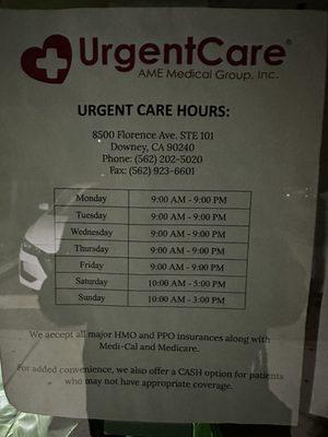 Urgent Care Center - AME Medical Group