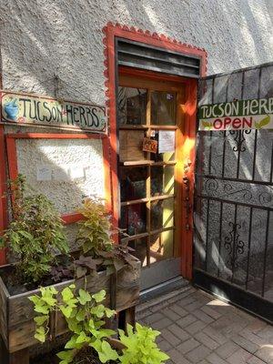 Inner courtyard door