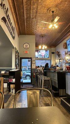 Interior of restaurant & bar