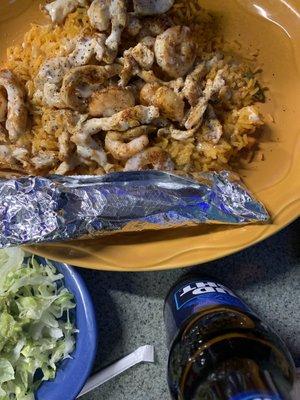 Shrimp and chicken ACP DINNER