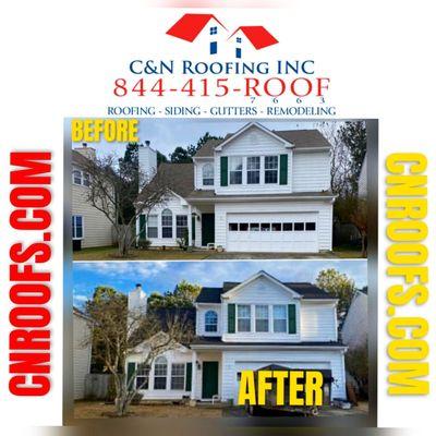 After filing a storm damage claim our company replaced the roof on this home making it better than before!