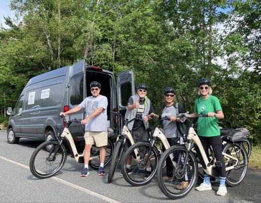 Awesome group of 4 ready to roll on the carriage roads!
