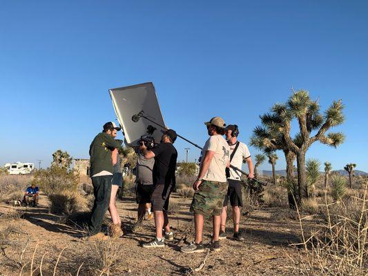 RedNova Shooting a Film in the desert.