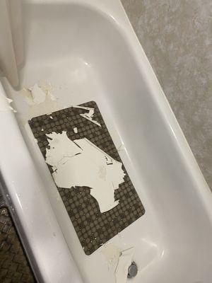 Aftermath of ceiling falling