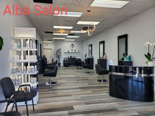 The newly renovated Alba Salon SPECIAL GET A FREE HAIR CUT WITH ANY COLOR SERVICES FIRST TIME CLIENTS ONLY