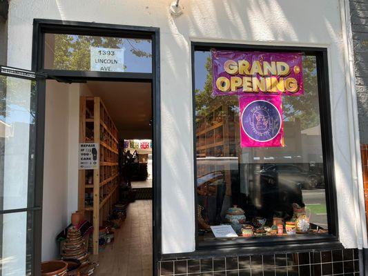 pottery and leather shop