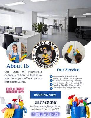 BUSY BEE CLEANING SERVICES